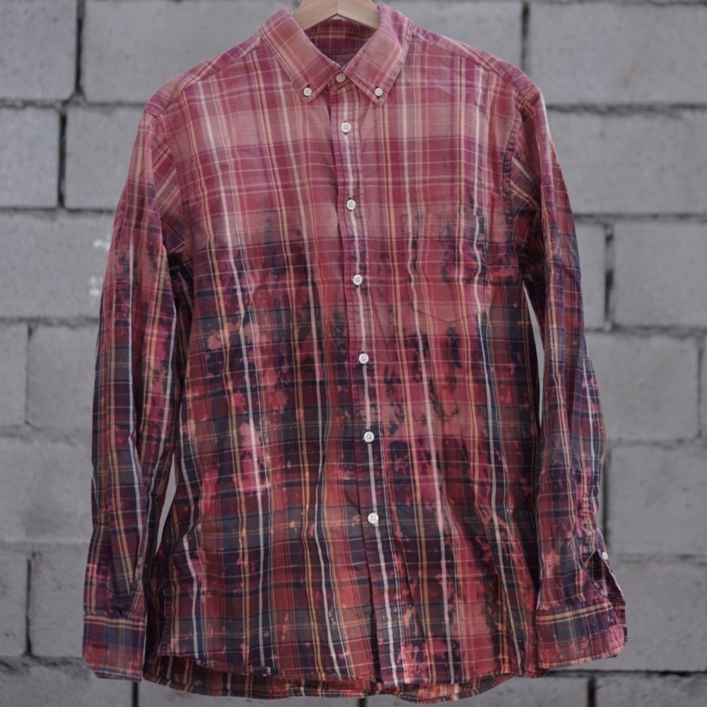 Christmas party flannel button up.